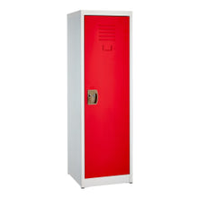 Load image into Gallery viewer, Alpine Kids&#39; 1-Tier Steel Locker, 48inH x 15inW x 15inD, Red