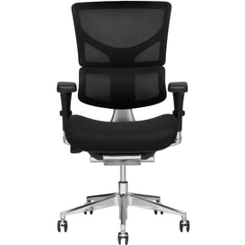 X-Chair X3 Ergonomic Nylon High-Back Task Chair, Black