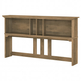 Bush Furniture Salinas 60inW Hutch For L-Shaped Desk, Reclaimed Pine, Standard Delivery