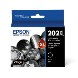 Epson 202XL Claria Black High-Yield Ink Cartridge, T202XL120-S