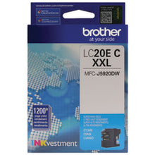 Load image into Gallery viewer, Brother LC20 Cyan Super-High-Yield Ink Cartridge, LC20EC