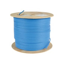 Load image into Gallery viewer, Eaton Tripp Lite Series Cat6a 10G-Certified Solid Core UTP CMR PVC Bulk Ethernet Cable, Blue, 1000 ft. (304.8 m) - Bulk cable - TAA Compliant - 1000 ft - UTP - CAT 6a - IEEE 802.3 - solid - blue