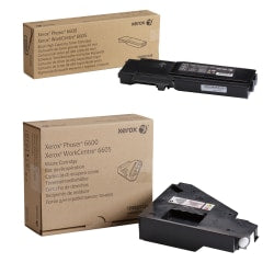 Xerox 106R02228/108R01124 Black High Yield Toner Cartridge And Waste Toner Cartridge