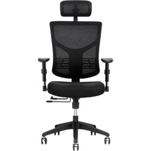 Load image into Gallery viewer, X-Chair X-Project Ergonomic Fabric High-Back Task Chair With Headrest, Black