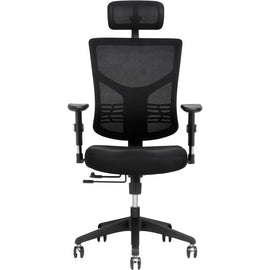 X-Chair X-Project Ergonomic Fabric High-Back Task Chair With Headrest, Black