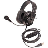 Califone Deluxe Multimedia Stereo Headsets w/Mic, USB - Stereo - USB - Wired - Over-the-head - Binaural - Circumaural
