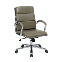 Load image into Gallery viewer, Office Star Work Smart Executive Mid-Back Chair, Smoke/Silver