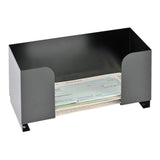 MMF Industries Steel Deposit Ticket Holder, 6inH x 10inW x 4inD, Black