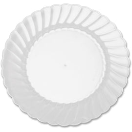Classicware WNA Comet Hvywt Plastic Clear Plates - 6in Diameter Plate - Polystyrene, Plastic - Disposable - Clear - 12 Piece(s) / Pack