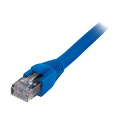 Comprehensive - Patch cable - RJ-45 (M) to RJ-45 (M) - 14 ft - STP - CAT 6a - IEEE 802.3af - booted, molded, snagless - blue