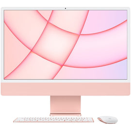 Apple iMac All-in-One Computer - Apple M1 Octa-core (8 Core) - 8 GB RAM - 512 GB SSD - 24in 4.5K 4480 x 2520 - Desktop - Pink - Apple M1 Chip - macOS Big Sur - IEEE 802.11 a/b/g/n/ac/ax - 143 W