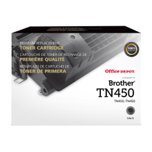 Load image into Gallery viewer, Office Depot Remanufactured Black Toner Cartridge Replacement For Brother TN450, Pack Of 2, ODTN450X2