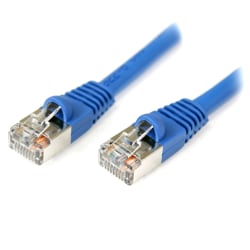 StarTech.com 100 ft Blue Snagless Shielded Cat5e Patch Cable - Make Fast Ethernet network connections using this high quality shielded Cat5e Cable