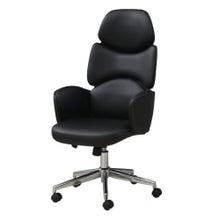 Load image into Gallery viewer, Monarch Specialties Arie Ergonomic Faux Leather High-Back Office Chair, Black