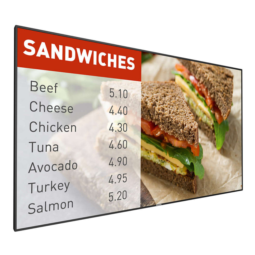 Philips P-Line Full HD Commercial Signage Display, 55in, VESA Mount, 55BDL5057P