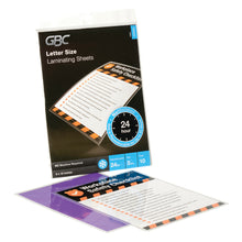 Load image into Gallery viewer, GBC SelfSeal No Mistakes, Single-Sided Laminating Sheets, Glossy, 3 Mils, 9in x 12in, Pack Of 10