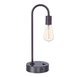 LumiSource Cane Tube Task Lamp, 17inH, Gray Slate