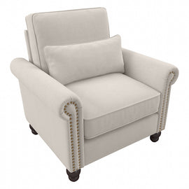 Bush Furniture Coventry Accent Chair With Arms, Light Beige, Standard Delivery