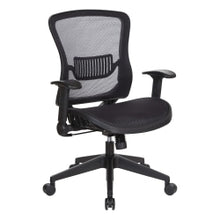 Load image into Gallery viewer, Office Star Space Seating 515 Series Ergonomic Dark Air Grid/Mesh Mid-Back Chair, Black
