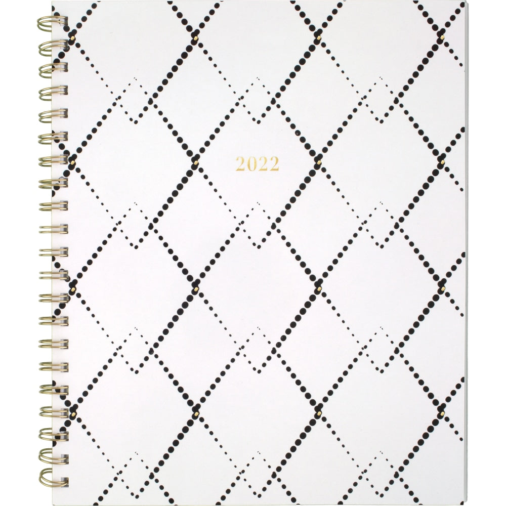 Cambridge Mackenzie Weekly/Monthly Planner, 8-1/2in x 11in, Black/White, January To December 2022, 1574-905