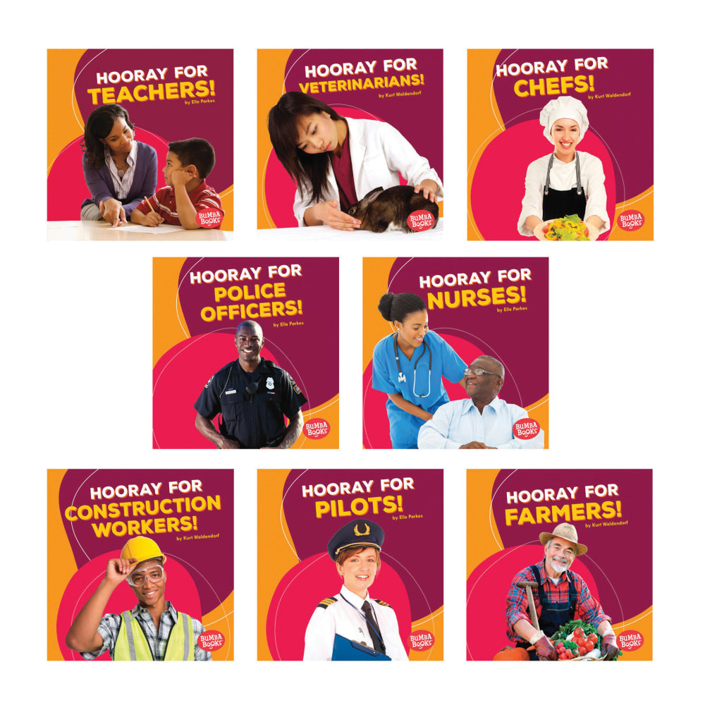 Lerner Publications Hooray for Community Helpers!, Pre-K to Grade 1, Set Of 8 Books