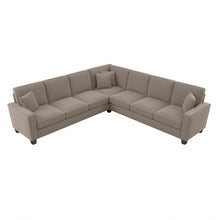 Load image into Gallery viewer, Bush Furniture Stockton 111inW L-Shaped Sectional Couch, Tan, Standard Delivery
