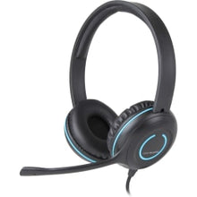 Load image into Gallery viewer, Cyber Acoustics AC-5008 USB Stereo Headset - Stereo - USB - Wired - 20 Hz - 20 kHz - Over-the-head - Binaural - Supra-aural - Noise Cancelling, Uni-directional Microphone - Black