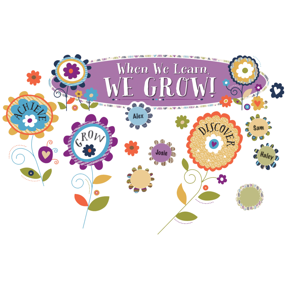 Carson-Dellosa You-Nique When We Learn, We Grow! Mini Bulletin Board Set, Multicolor, Grades K-5