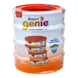 Diaper Genie Max Fresh Refills, Clean Laundry Scent, Pack Of 4 Refills