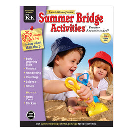 Carson-Dellosa Summer Bridge Activities Workbooks, Pre-K to Kindergarten, Pack Of 30 Workbooks