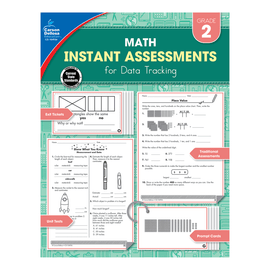 Carson-Dellosa Instant Assessments For Data Tracking Math Resource Book, Grade 2