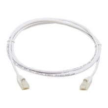 Load image into Gallery viewer, Tripp Lite Safe-IT Cat6a Ethernet Cable Antibacterial Snagless Slim M/M 5ft  - 10 Gbit/s - Gold Plated Contact - 28 AWG - White