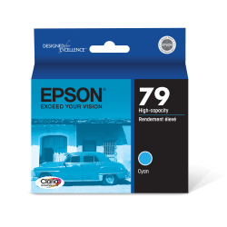 Epson 79 Claria Cyan High-Yield Ink Cartridge, T079220