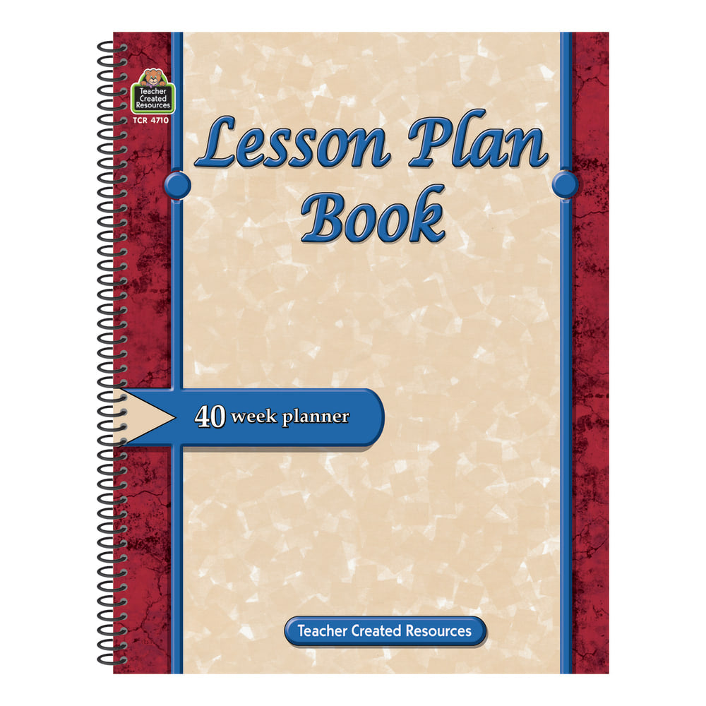 Teacher Created Resources Lesson Plan Books, Blue/Beige, Pack Of 3