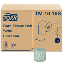 Load image into Gallery viewer, Tork T24 2-Ply Toilet Paper, Universal, 500 Sheets Per Roll, Case Of 96 Rolls