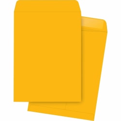Business Source Kraft Gummed Catalog Envelopes - Catalog - 10in Width x 15in Length - 28 lb - Gummed - Kraft - 250 / Box - Brown Kraft