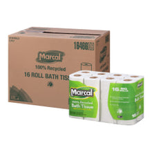 Load image into Gallery viewer, Marcal Small Steps 2-Ply Toilet Paper, 100% Recycled, 168 Sheets Per Roll, Pack Of 16 Rolls