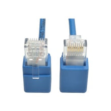 Load image into Gallery viewer, Tripp Lite Right-Angle Cat6 Gigabit Snagless Molded Slim UTP Ethernet Cable (RJ45 M/M) Blue 1 ft. (0.31 m)