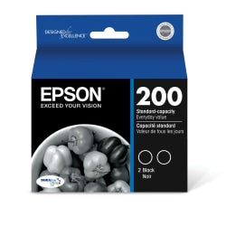 Epson DURABrite Ultra 200 Original Standard Yield Inkjet Ink Cartridge - Black - 2 / Pack - 175 Pages (Per Cartridge)