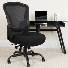 Load image into Gallery viewer, Flash Furniture HERCULES 24-7 Intensive Mesh Big And Tall Multifunction Chair With Synchro Tilt, Black