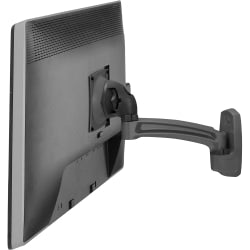 Chief Kontour Single Arm Wall Mount - For Displays 42-75in - Black - Height Adjustable - 10in to 30in Screen Support - 40 lb Load Capacity - 75 x 75, 100 x 100 - VESA Mount Compatible