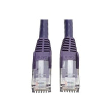 Load image into Gallery viewer, Tripp Lite Cat6 GbE Gigabit Ethernet Snagless Molded Patch Cable UTP Purple RJ45 M/M 50ft 50ft - 1 x RJ-45 Male Network - 1 x RJ-45 Male Network - Gold Plated Connector - Copper Plated Contact - Purple