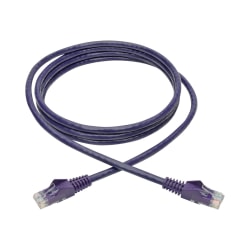 Tripp Lite Cat6 Snagless Molded Ethernet Cable, 6ft, Purple