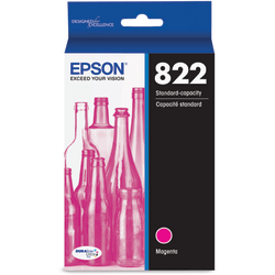 Epson 822 DuraBrite Ultra Magenta Ink Cartridge, T822320-S