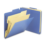 Smead Heavy-Duty Classification Folders, Letter Size, 2 1/2in Expansion, Blue, Box Of 10