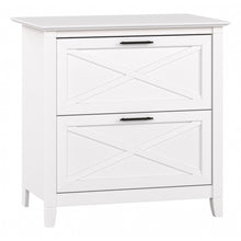 Load image into Gallery viewer, Bush Business Furniture Key West 20inD Lateral 2-Drawer File Cabinet, Pure White Oak, Delivery