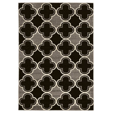 Load image into Gallery viewer, Linon Honora Area Rug, 2ft x 3ft, Branson Black/Gray