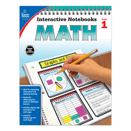 Carson-Dellosa Interactive Notebook For Math, Grade 1