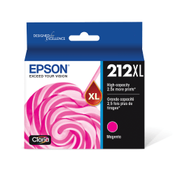 Epson 212XL Claria Magenta High-Yield Ink Cartridge, T212XL320-S