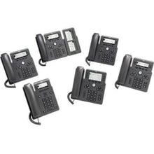 Load image into Gallery viewer, Cisco 6871 IP Phone - Corded - Corded/Cordless - Wi-Fi - Wall Mountable - Charcoal - 6 x Total Line - VoIP - IEEE 802.11a/b/g/n - Caller ID - Speakerphone - 2 x Network (RJ-45) - USB - PoE Ports - Color